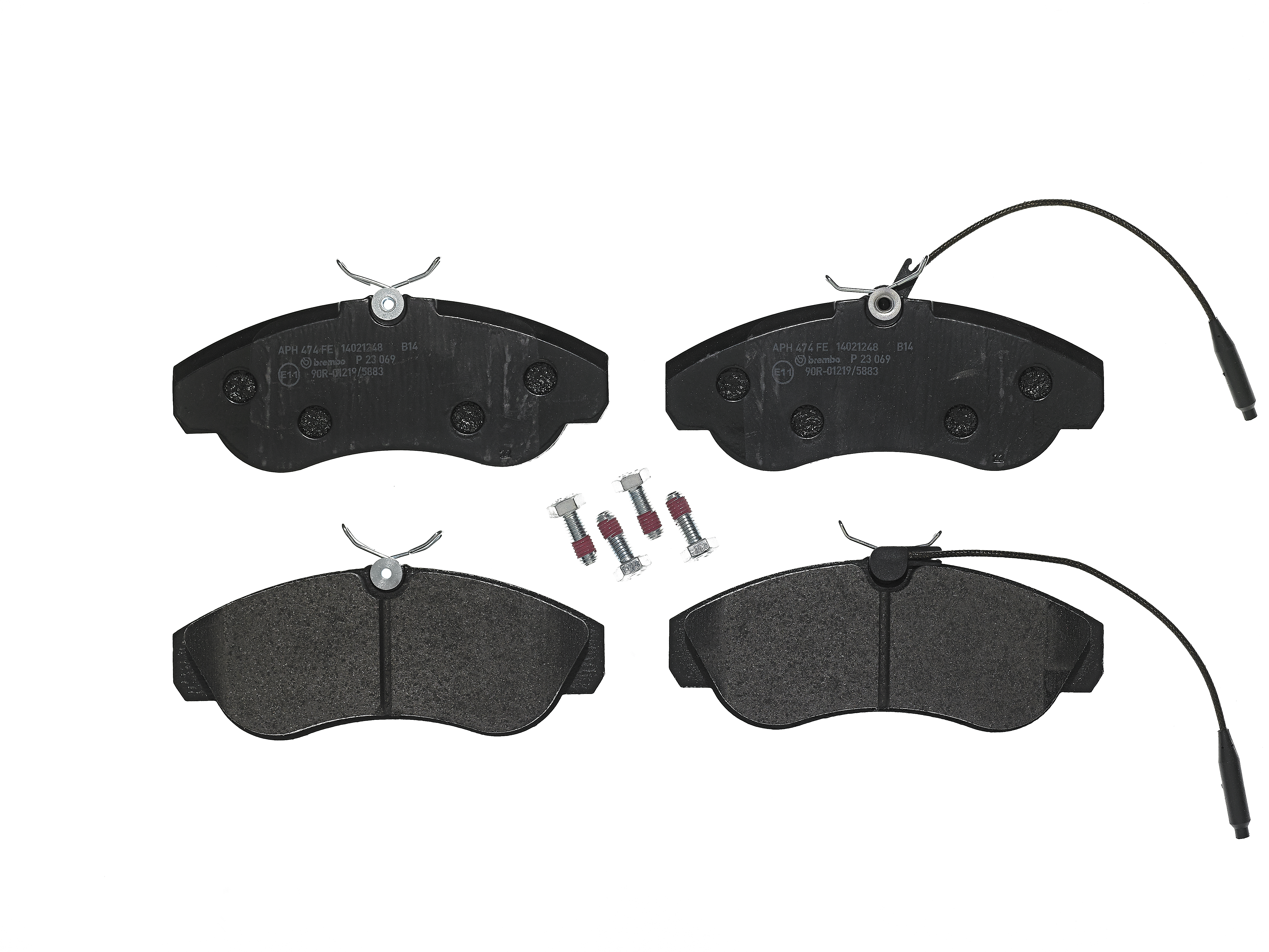 Bremsbelagsatz, Scheibenbremse | BREMBO (P 23 069)