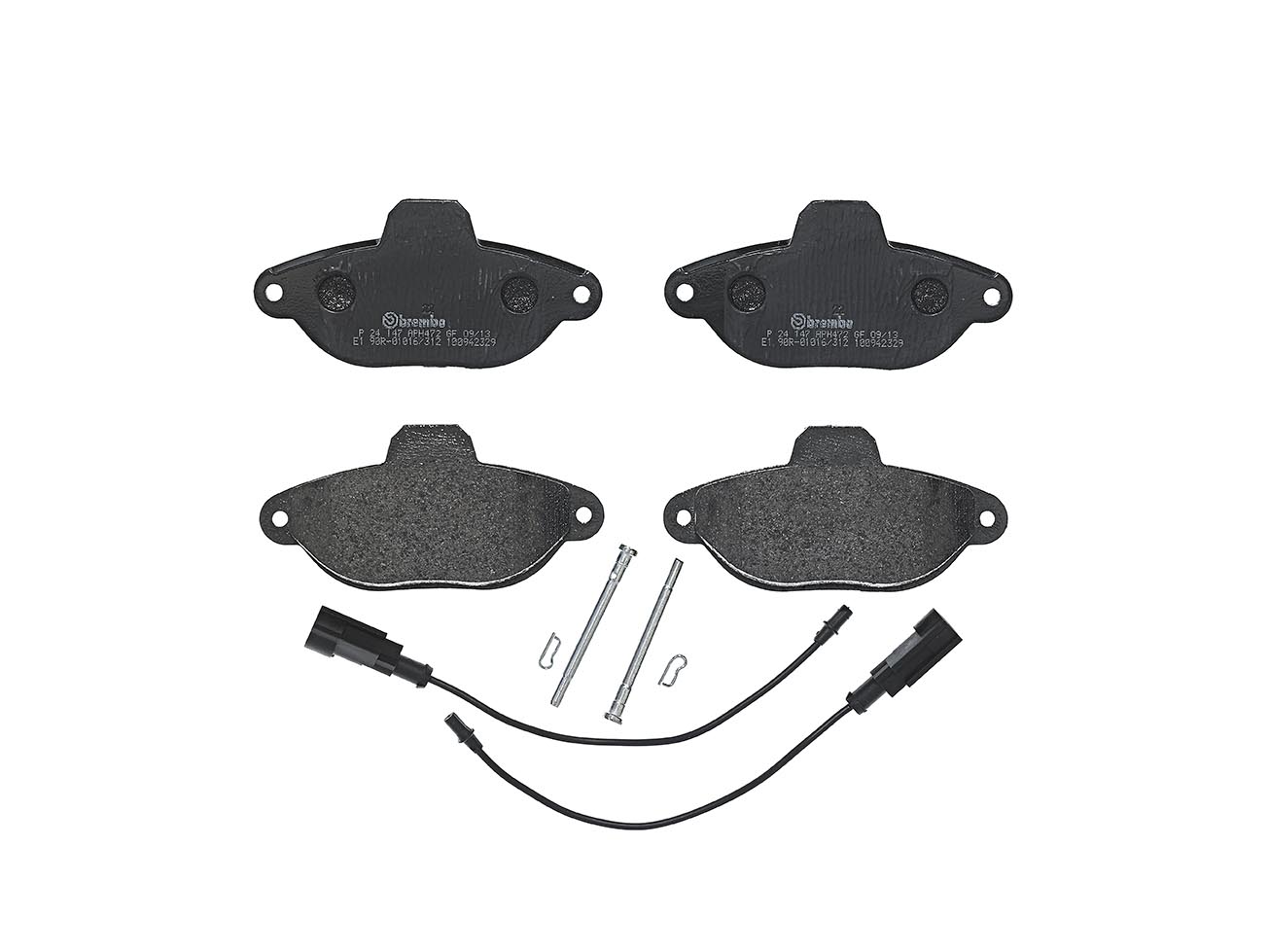 Bremsbelagsatz, Scheibenbremse | BREMBO (P 24 147)