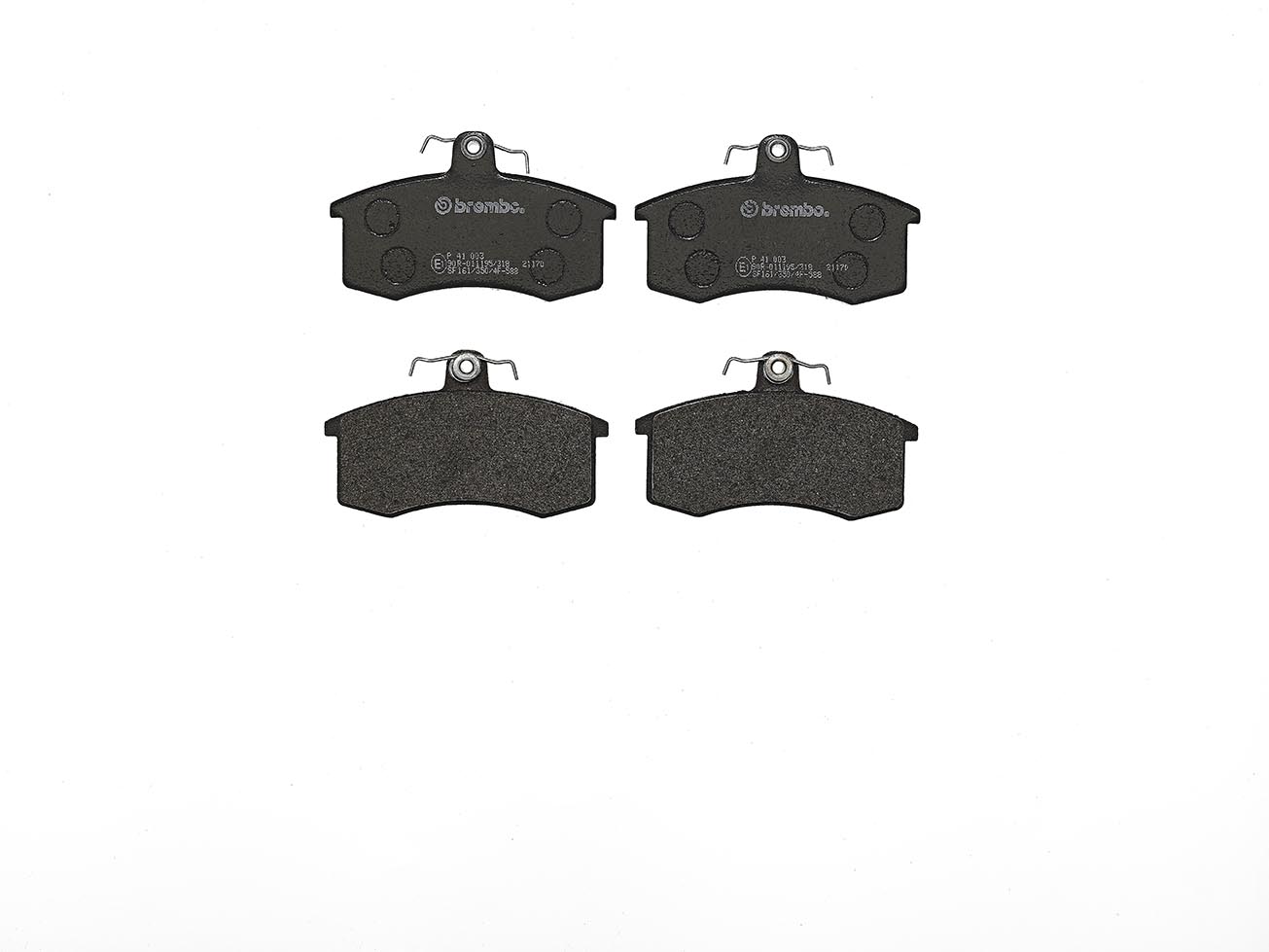 Bremsbelagsatz, Scheibenbremse | BREMBO (P 41 003)