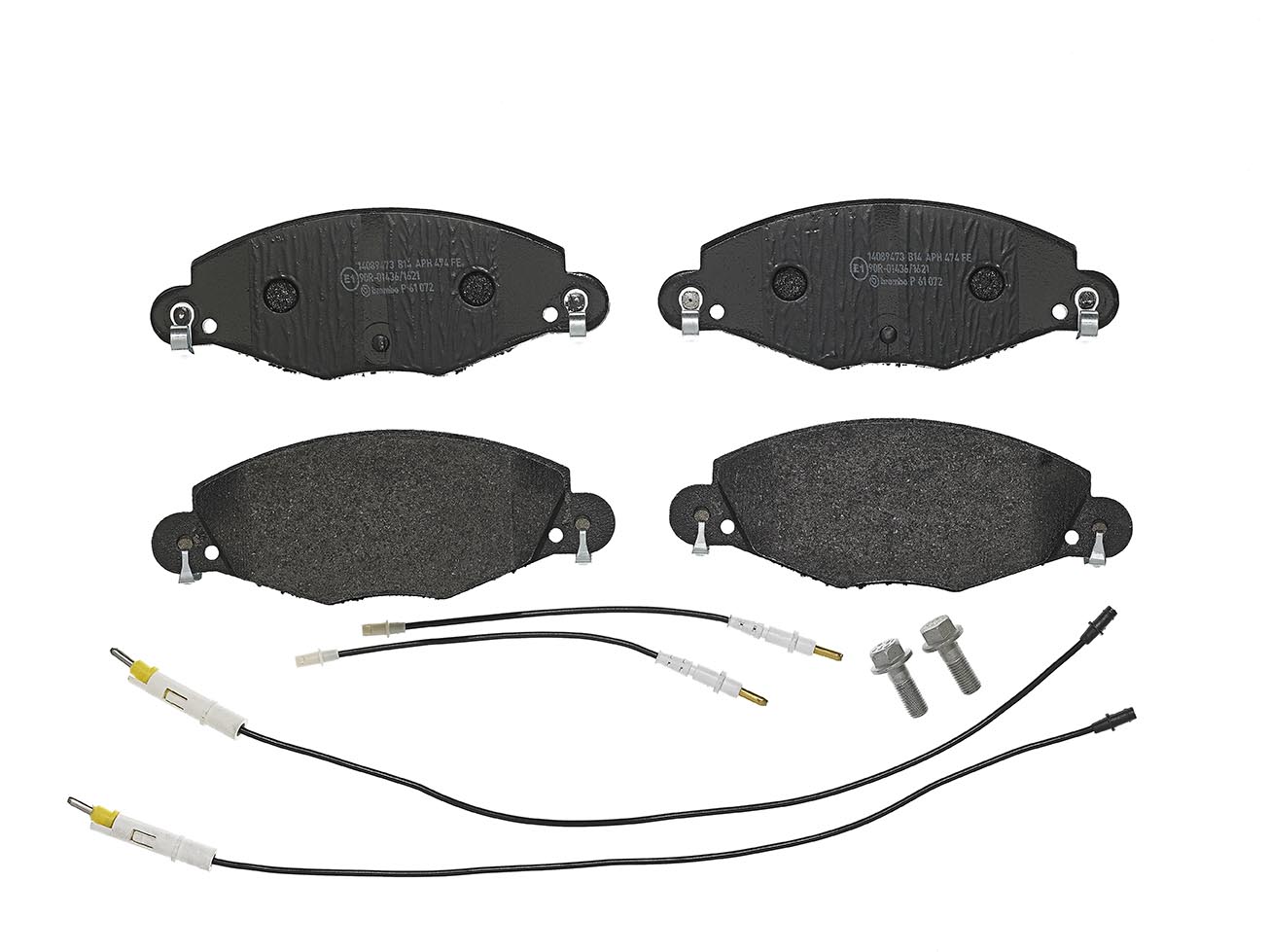Bremsbelagsatz, Scheibenbremse | BREMBO (P 61 072)