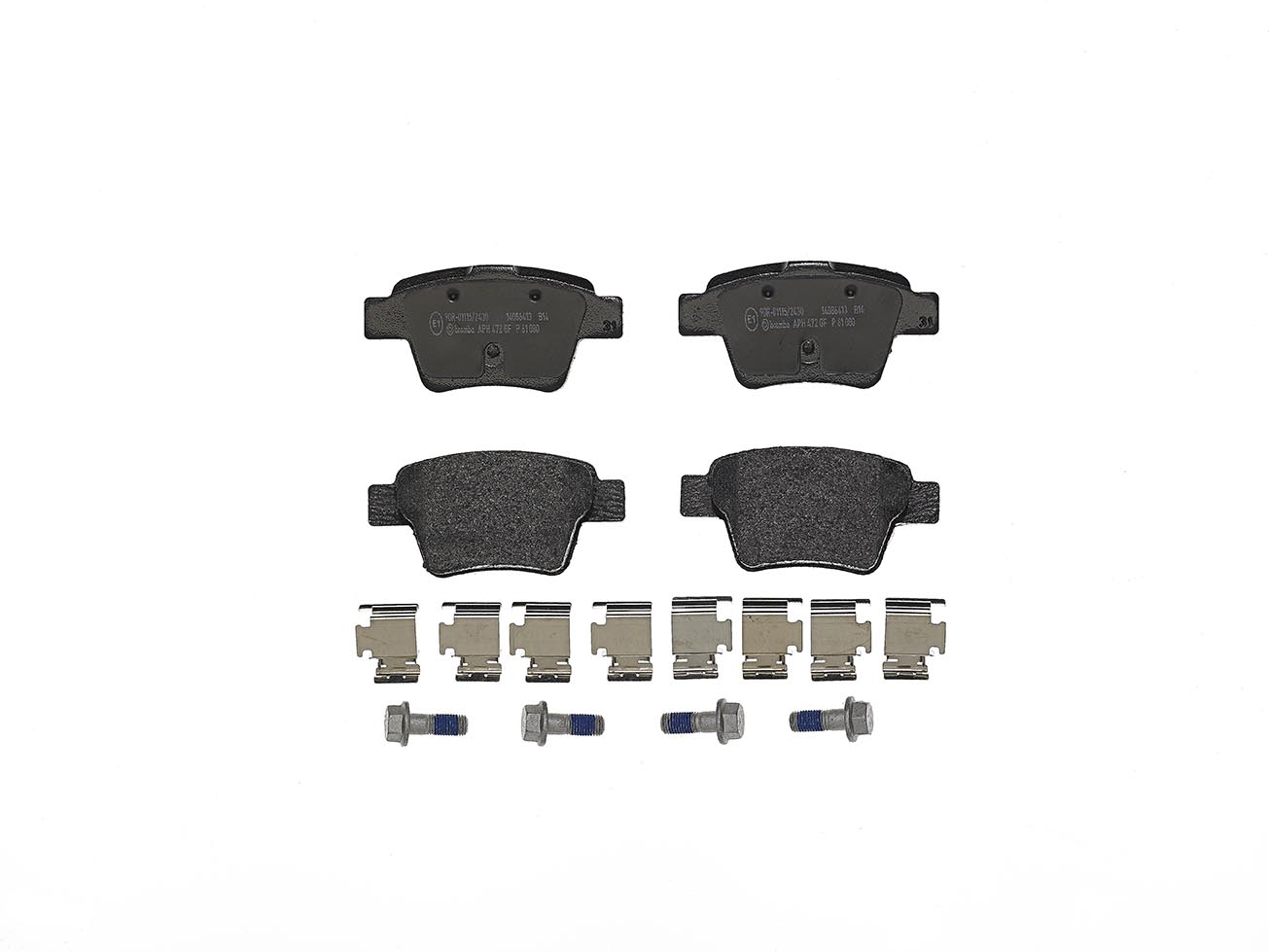 Bremsbelagsatz, Scheibenbremse | BREMBO (P 61 080)