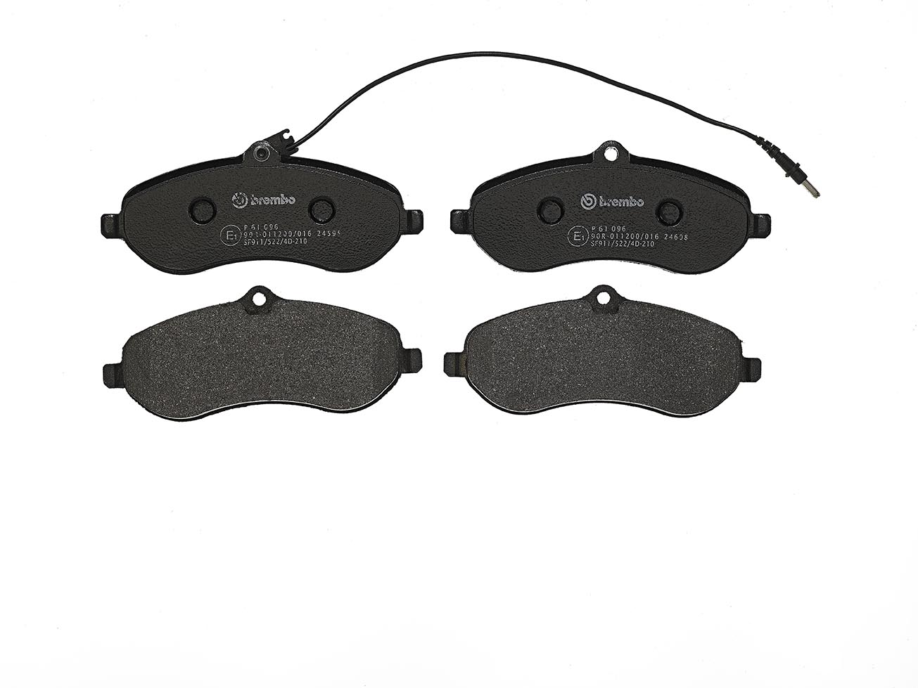 Bremsbelagsatz, Scheibenbremse | BREMBO (P 61 096)