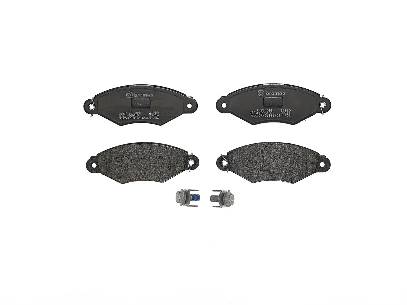 Bremsbelagsatz, Scheibenbremse | BREMBO (P 61 098)