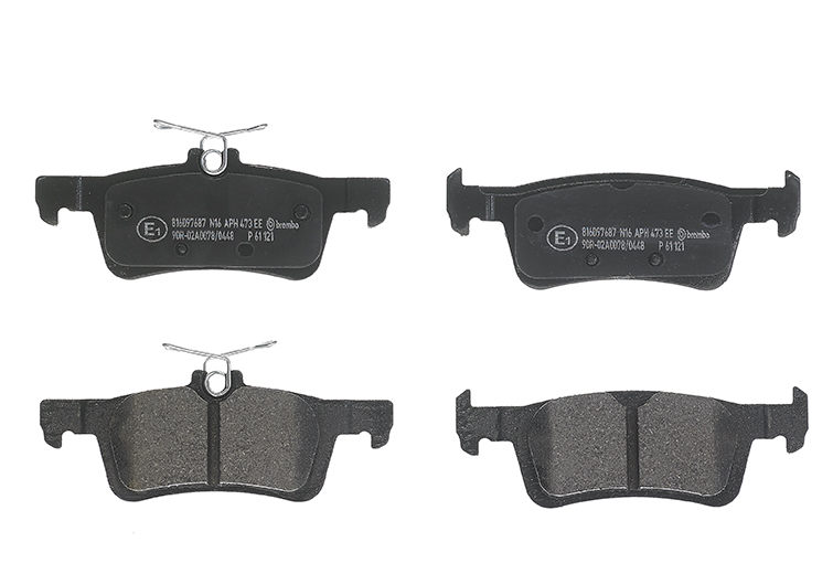 Bremsbelagsatz, Scheibenbremse | BREMBO (P 61 121)