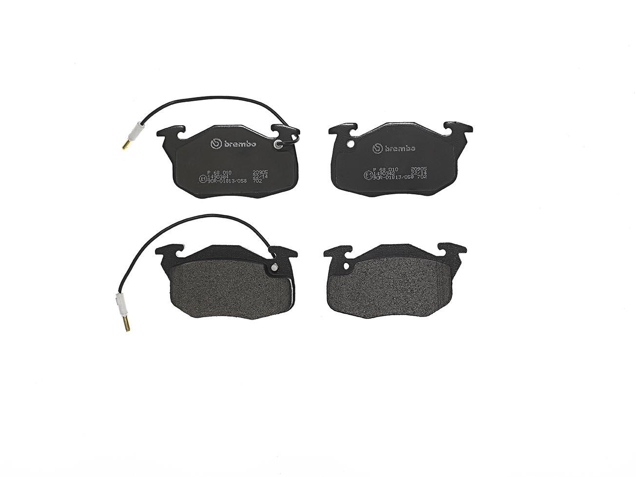 Bremsbelagsatz, Scheibenbremse | BREMBO (P 68 010)