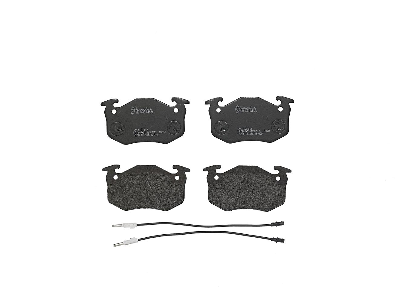 Bremsbelagsatz, Scheibenbremse | BREMBO (P 68 015)