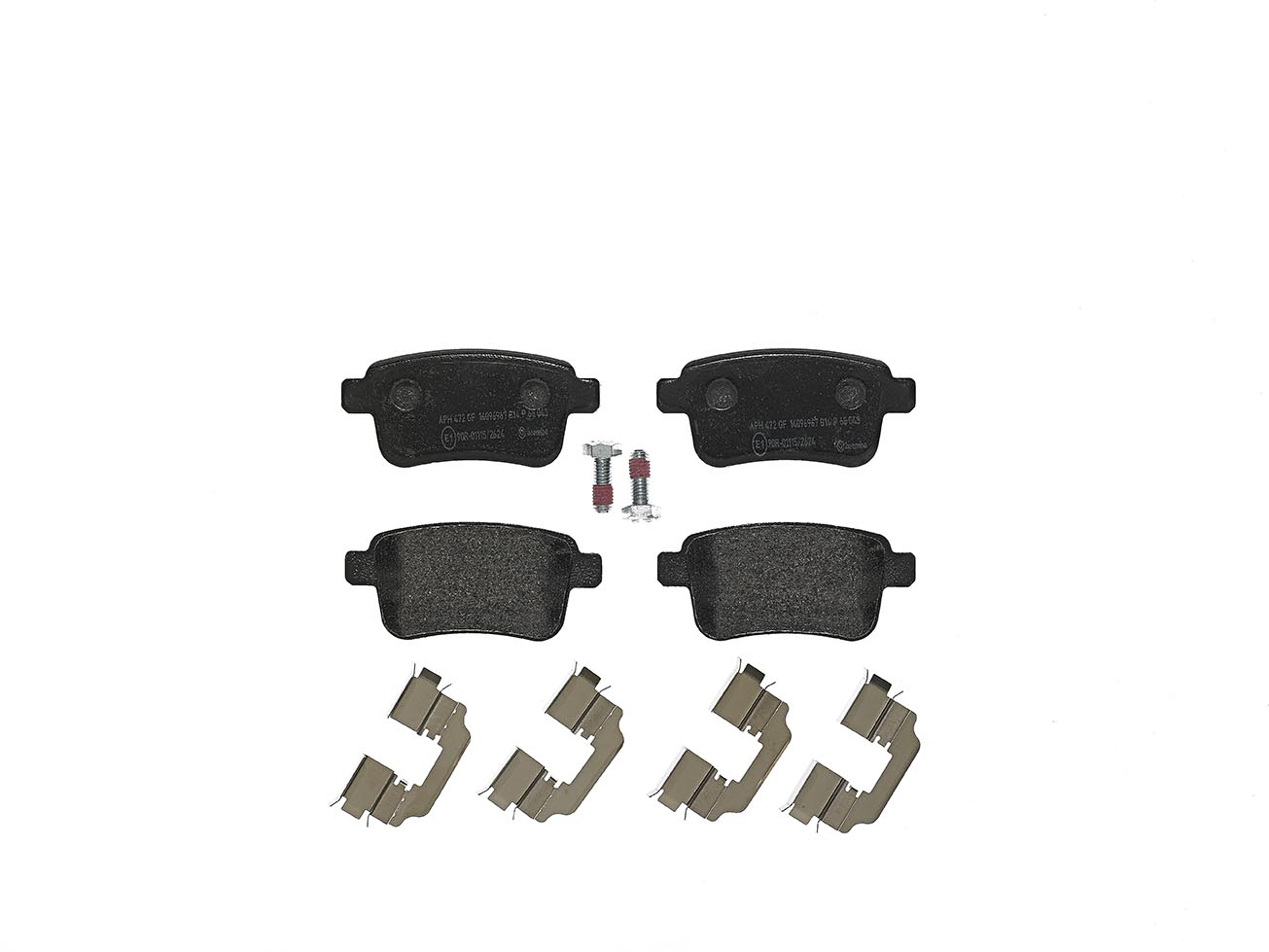 Bremsbelagsatz, Scheibenbremse | BREMBO (P 68 043)