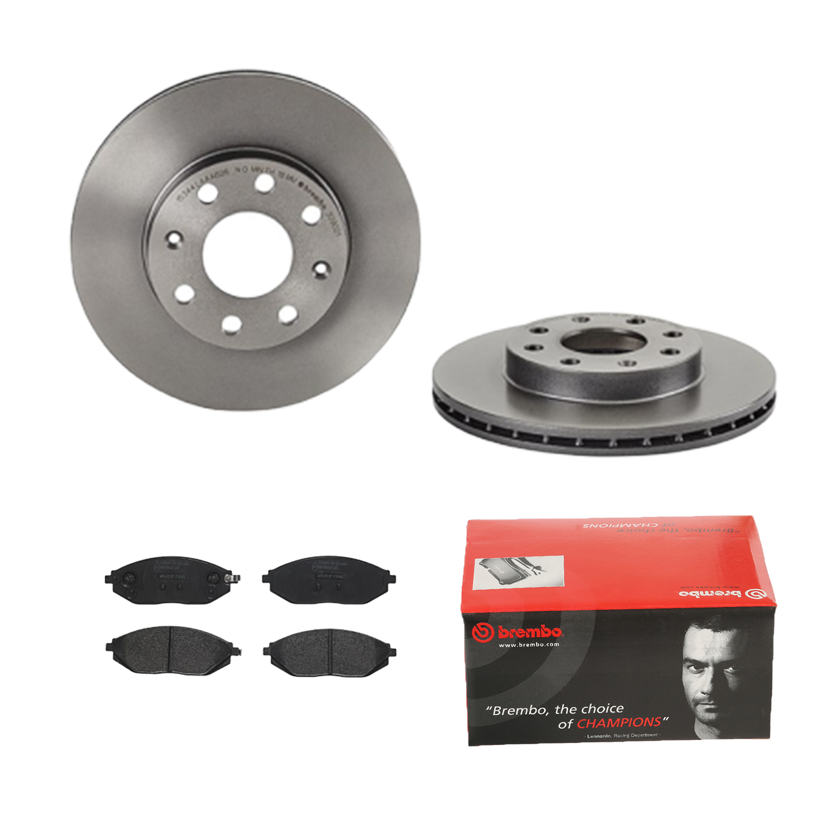 Brembo2 discos de freno coated ventilado pastillas de freno delantero para Chevrolet Spark m300