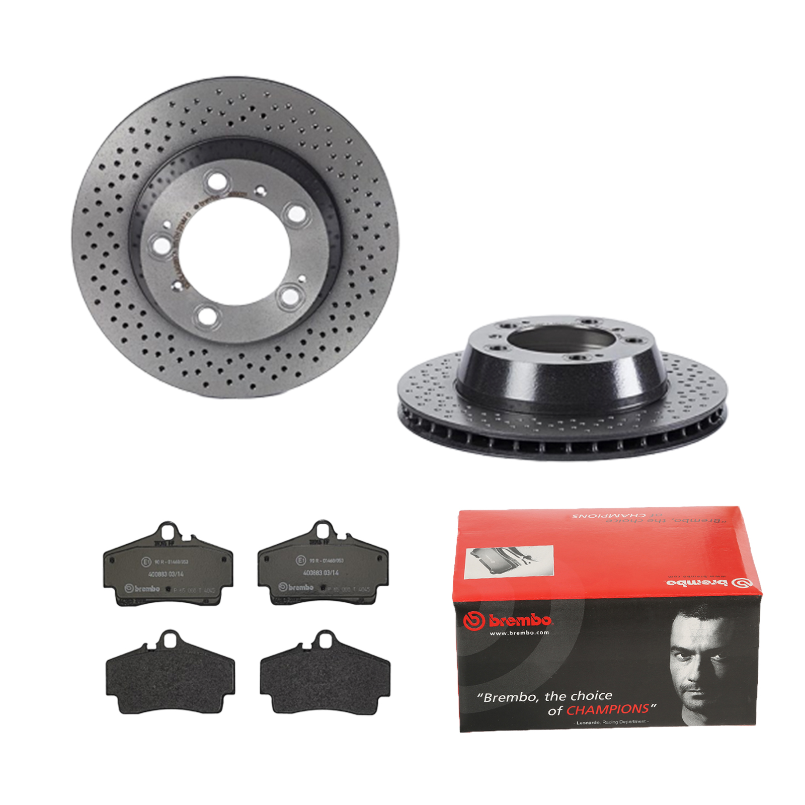 Beläge Hinten PORSCHE BOXSTER 986 Brembo2 Bremsscheiben COATED DISC LINE