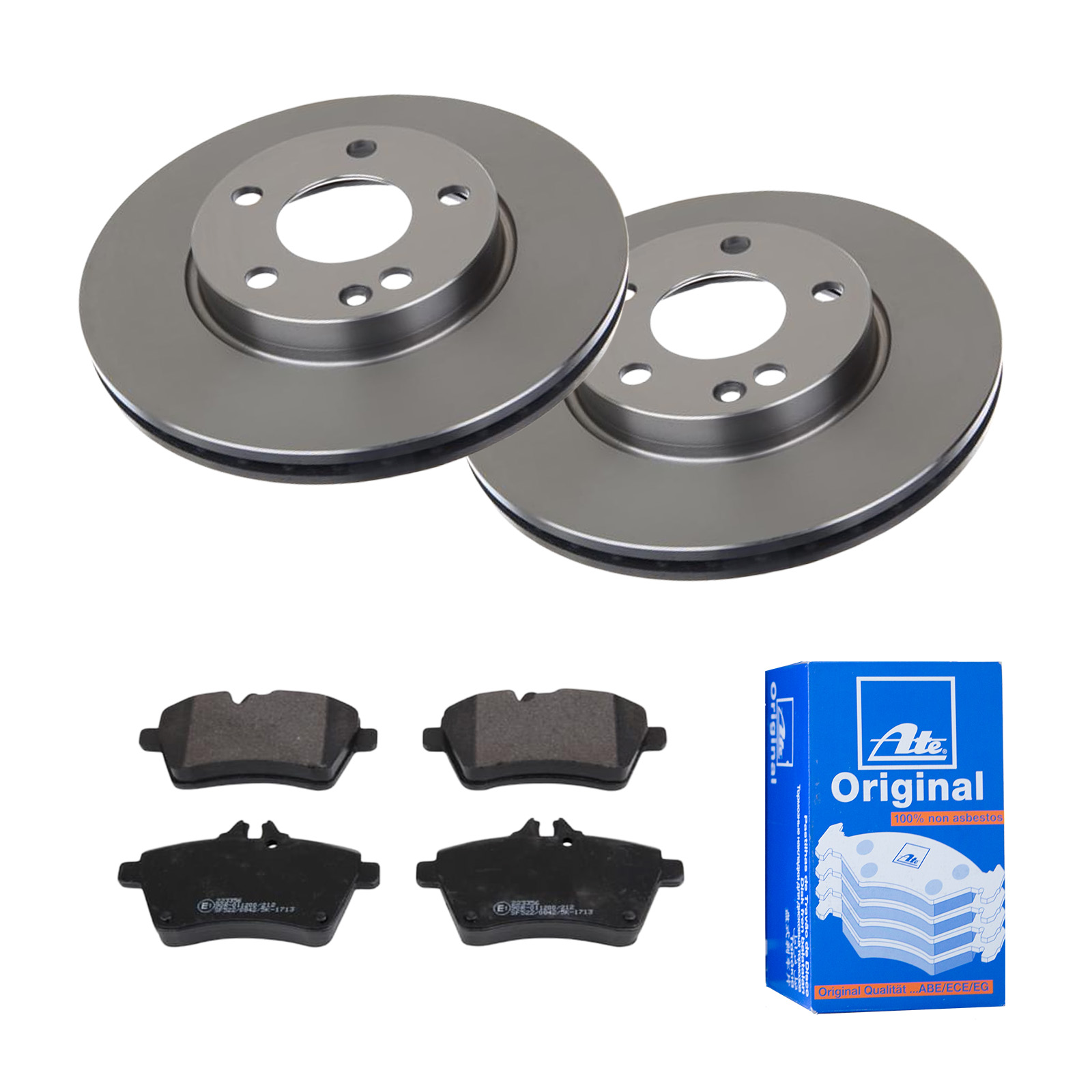 ATE2 Bremsscheiben Belüftet 332 mm Bremsbeläge Vorne u.a für BMW