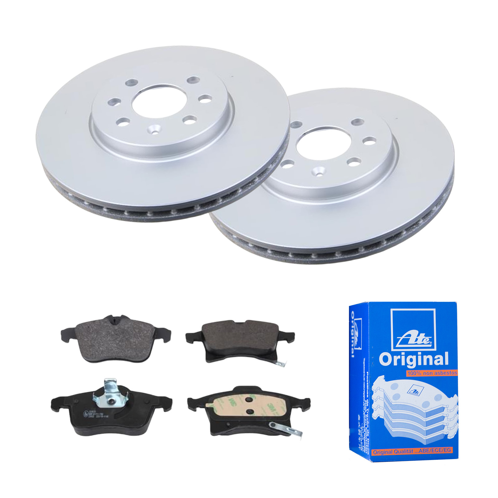 Brembo Bremsensatz Vorne - 2 Bremsscheiben + Beläge Für Nissan X-Trail T30