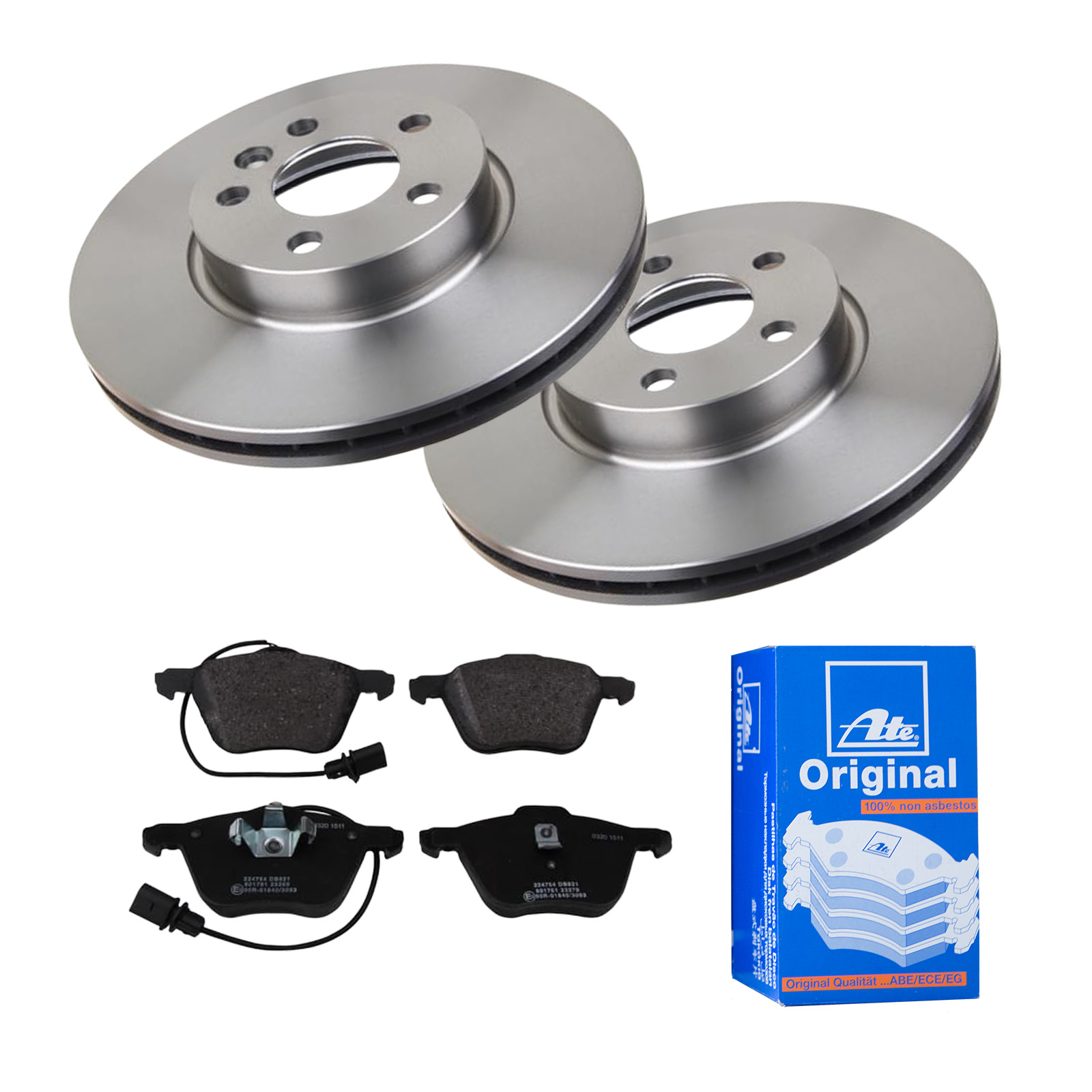 2x TRW Bremsscheibe DF4310S für FORD SEAT VW
