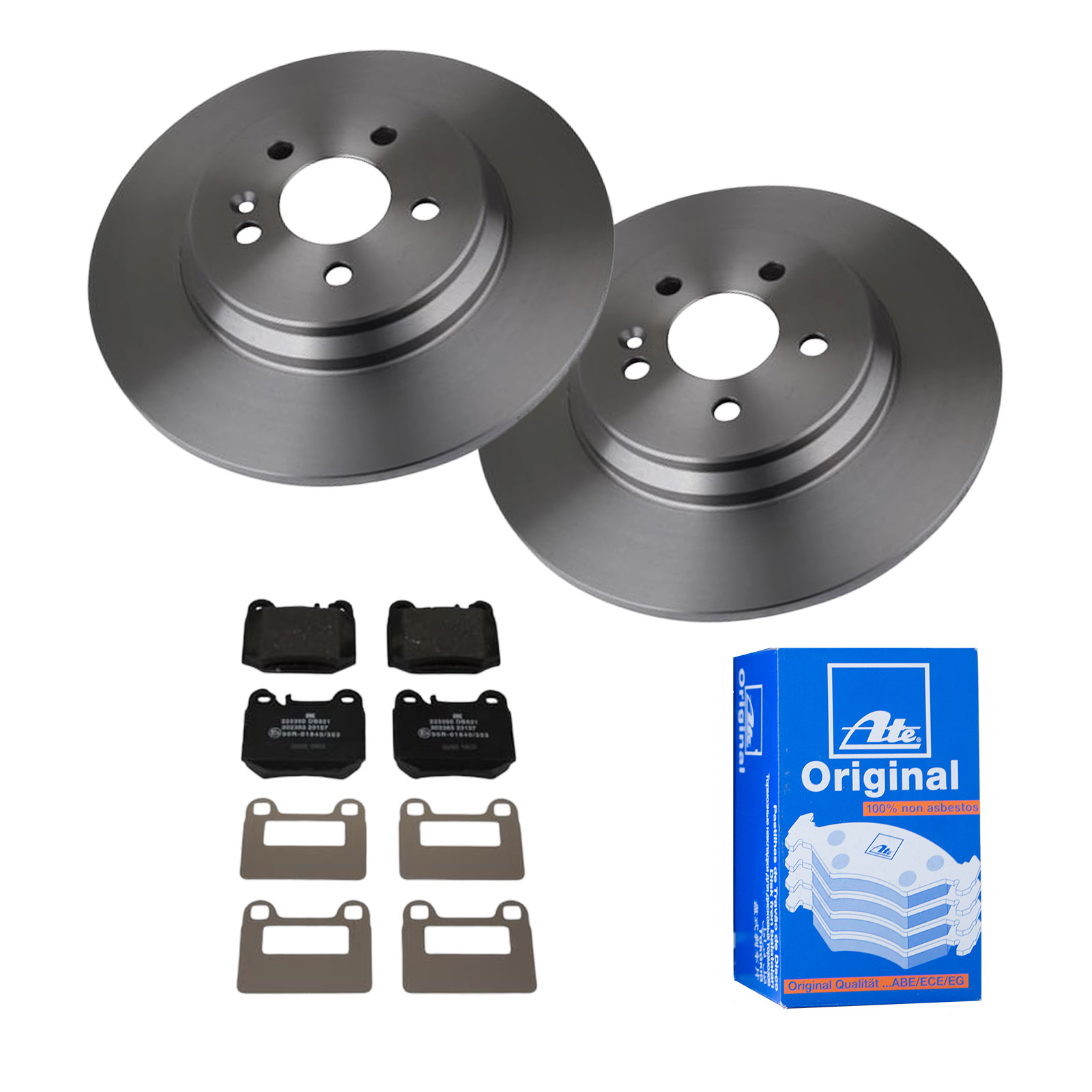 ATEBremsenset POWER DISC Bremsscheiben für CERAMIC Bremsbeläge Vorne u.a