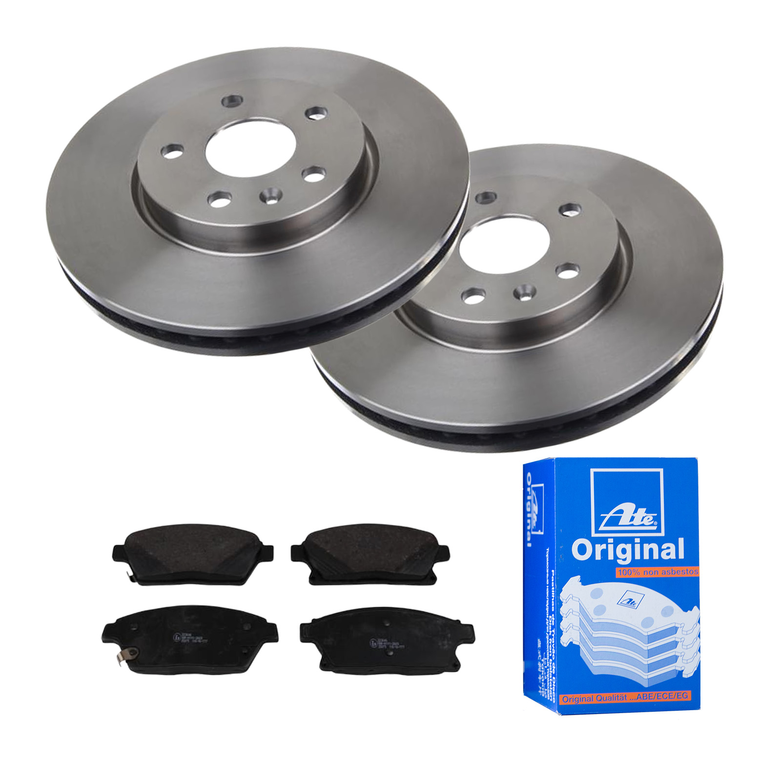 Bremsbeläge Vorne Bremsen-Set ATE2 Bremsscheiben Belüftet 321 mm