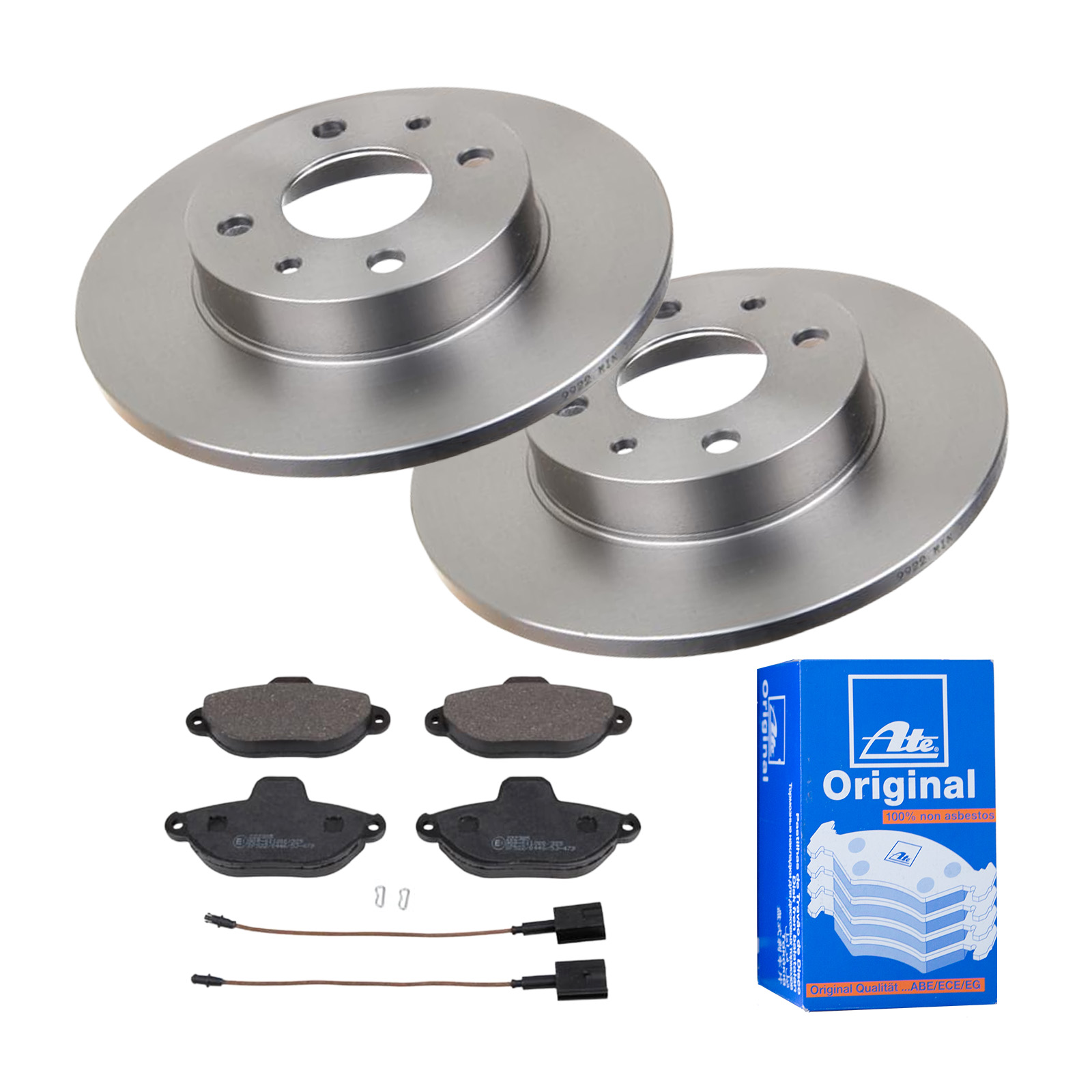 4x ATE Bremsbeläge vorne Für FORD KA FIAT 500 13.0460-3838.2