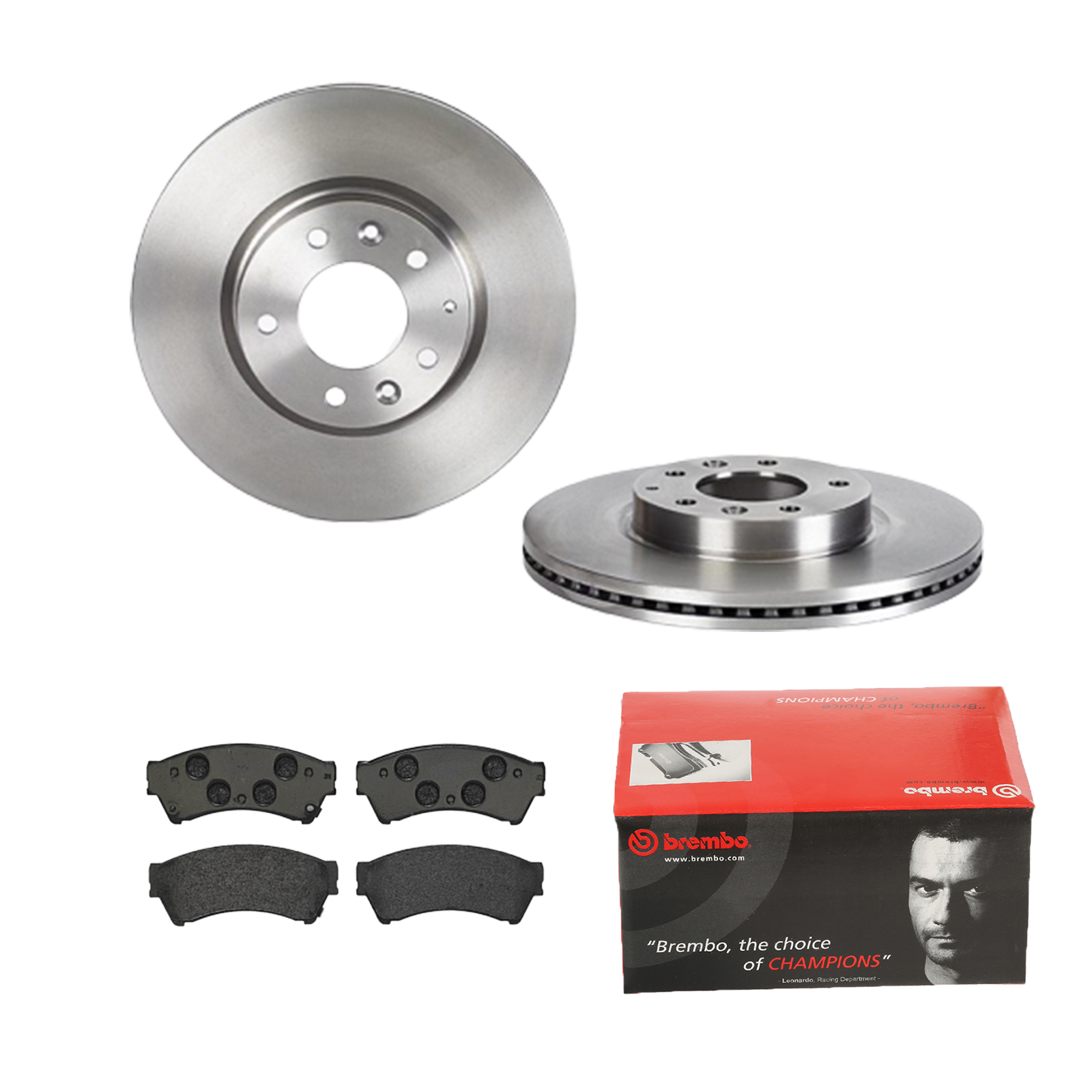Brembo2 Bremsscheiben COATED DISC LINE Voll Ø 300 mm Bremsbeläge Hinten