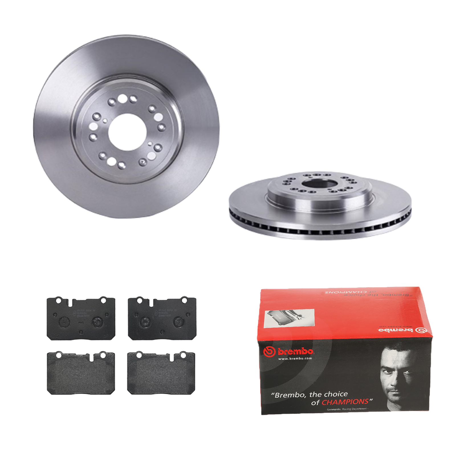 Brembo2 Bremsscheiben Belüftet 360 mm Bremsbeläge Vorne u.a für VW Audi