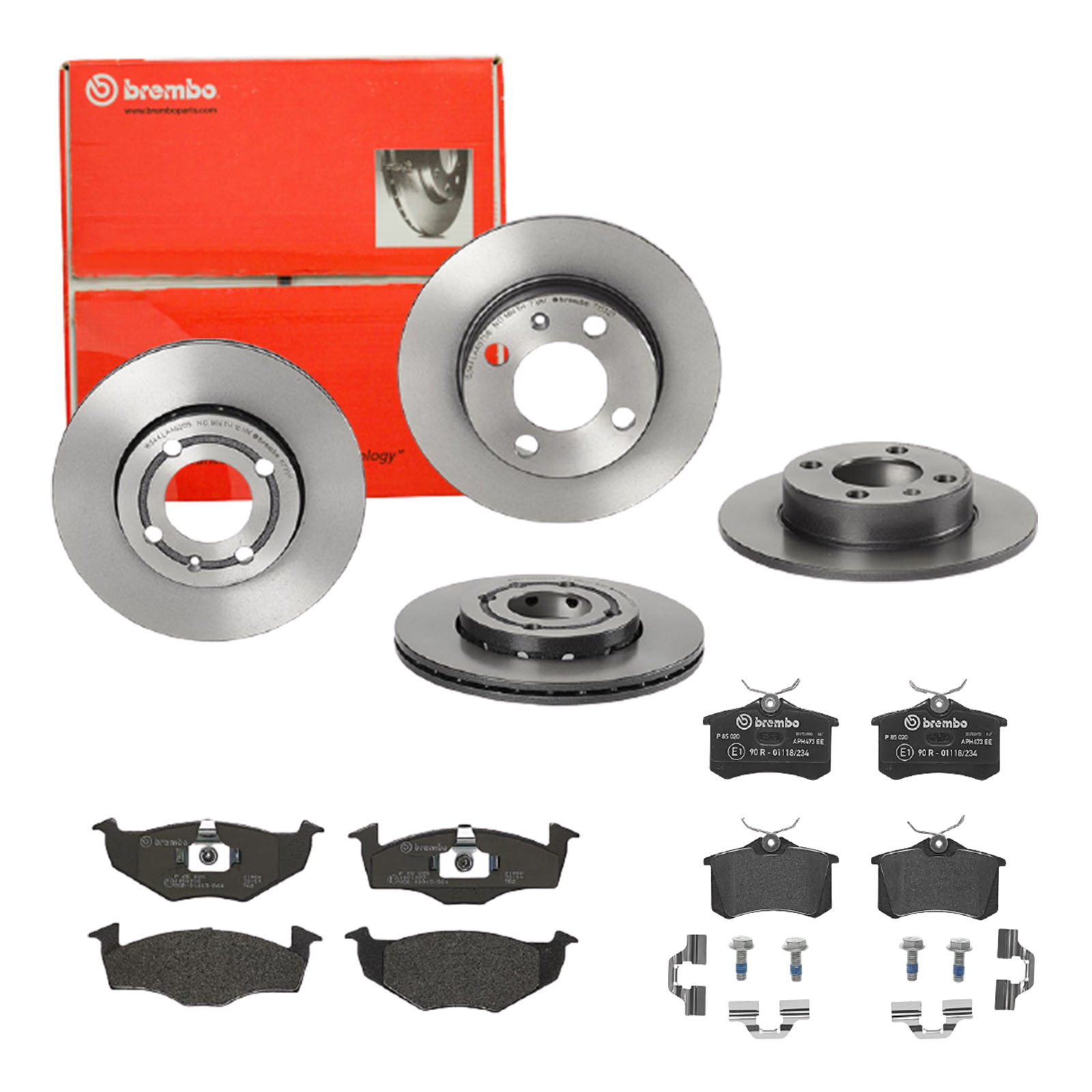 Brembo Bremsscheiben Coated Bremsbel Ge Vorne Hinten Vw Lupo Polo