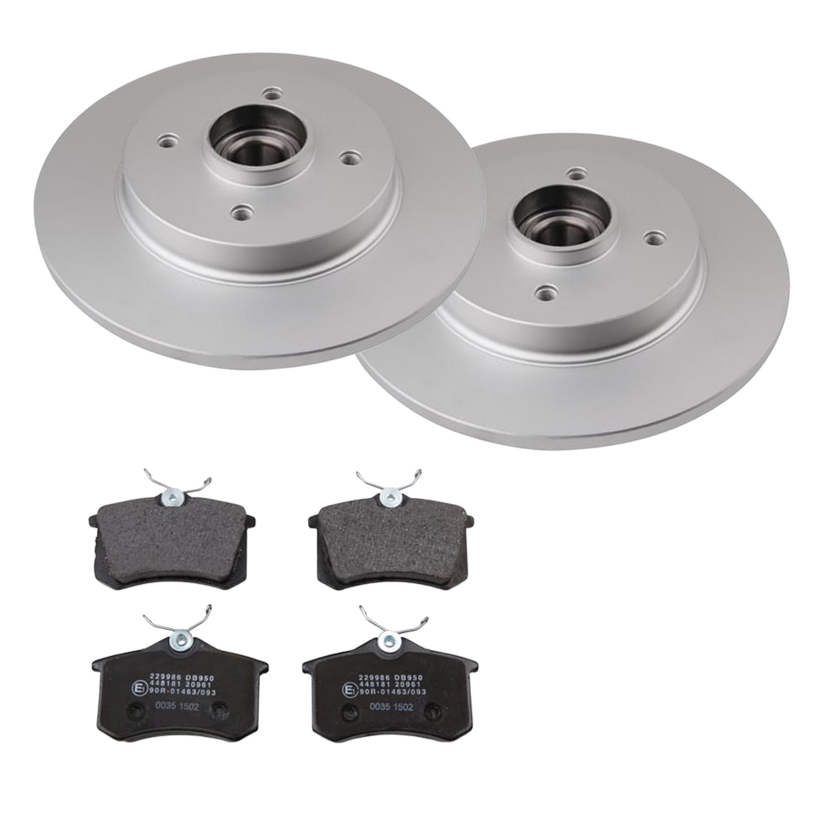 BREMSENSATZ BREMSENSET BREMSENKIT Ø268 VOLL HINTEN OPEL